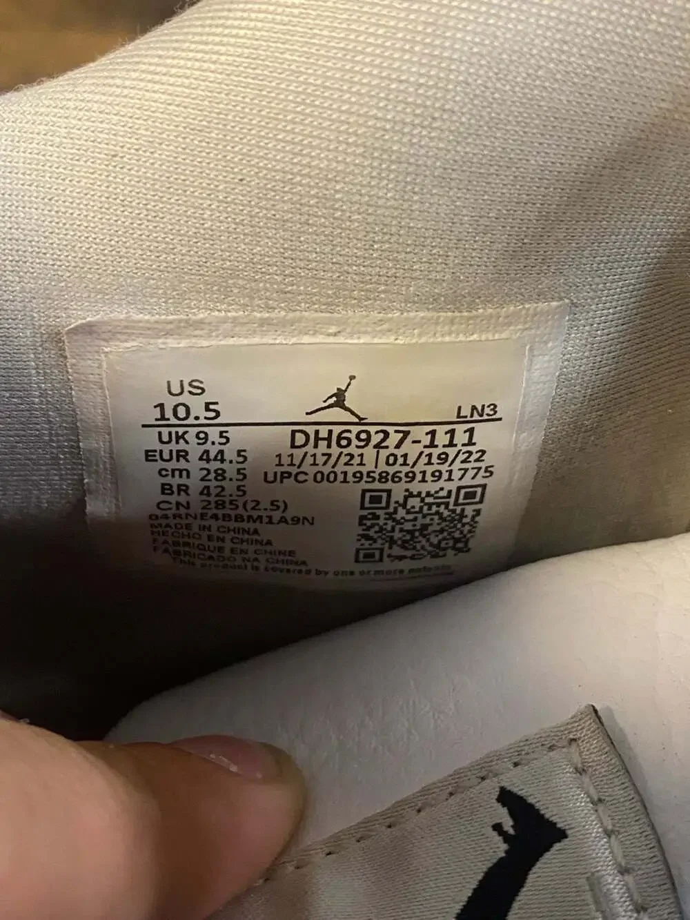 Air Jordan 4 Retro 'Military Black' No Box No Insoles